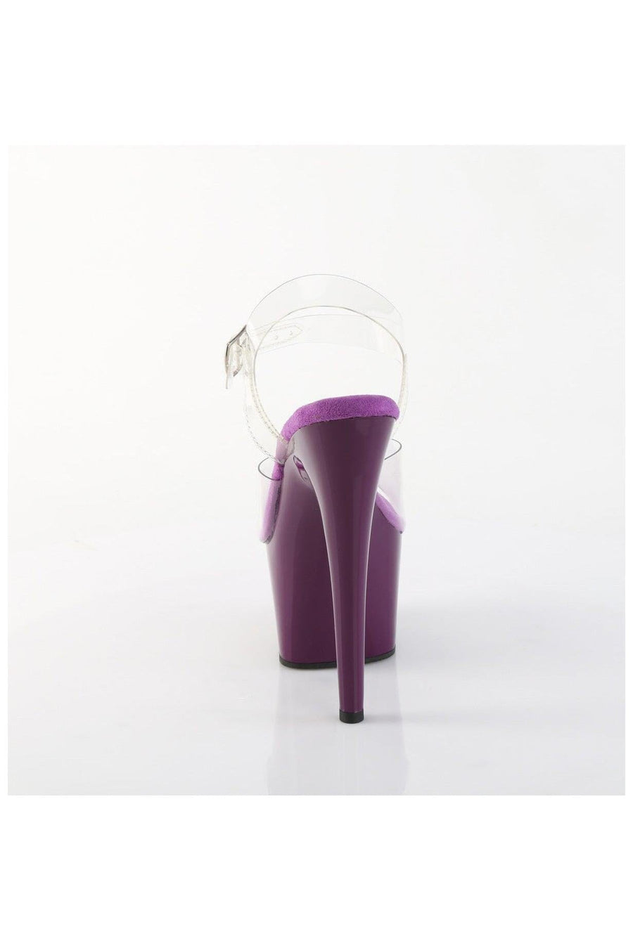Pleaser  ADORE-708 Sandal in Clear Vinyl