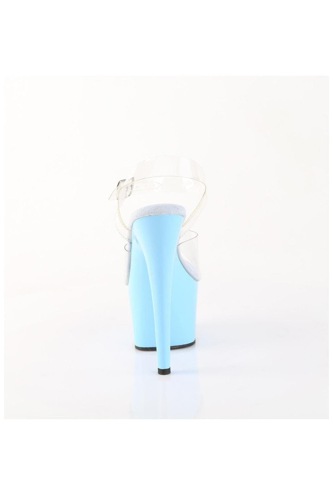 Pleaser  ADORE-708 Sandal in Clear Vinyl