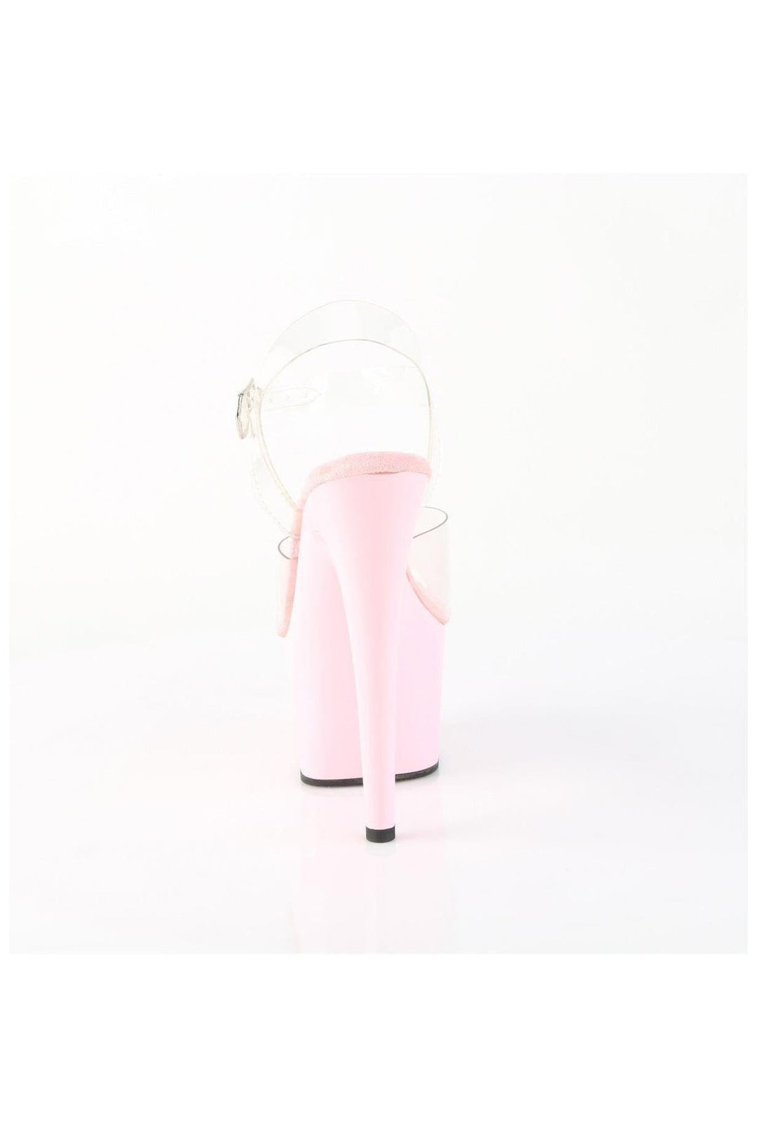 Pleaser  ADORE-708 Sandal in Clear Vinyl