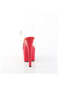 Pleaser  ADORE-708 Sandal in Clear Vinyl