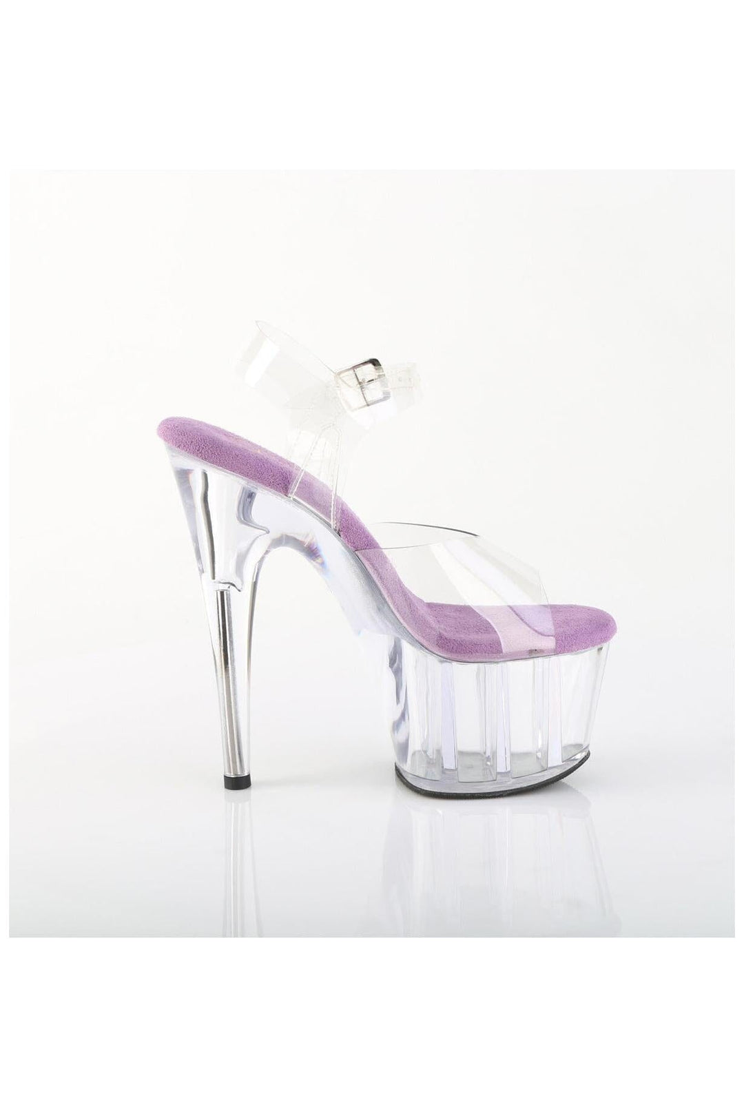 Pleaser  ADORE-708 Sandal in Clear Vinyl