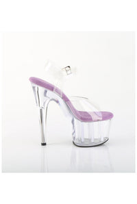 Pleaser  ADORE-708 Sandal in Clear Vinyl