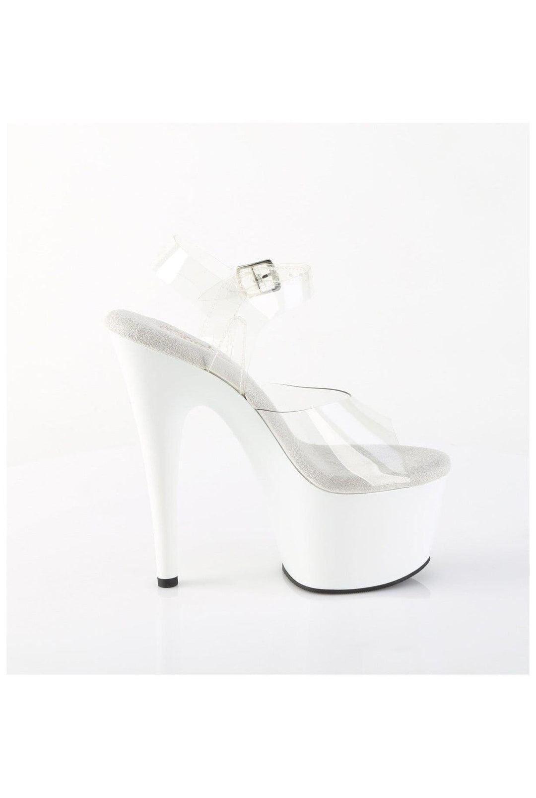 Pleaser  ADORE-708 Sandal in Clear Vinyl