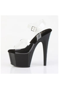 Pleaser  ADORE-708CRS-2 Sandal in Clear Vinyl