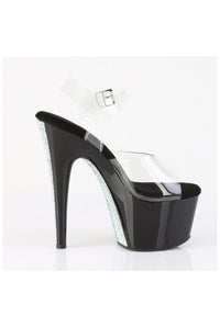Pleaser  ADORE-708CRS-2 Sandal in Clear Vinyl