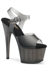 Pleaser  ADORE-708N-T Sandal in Black TPU Premium from SexyShoes.com