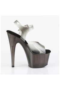 Pleaser  ADORE-708N-T Sandal in Black TPU Premium