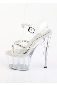 Pleaser  ADORE-708PREM-STN Sandal in Clear TPU Premium