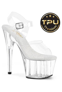 Pleaser  ADORE-708PREM Sandal in Clear TPU Premium from SexyShoes.com