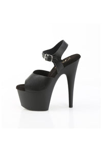 Pleaser  ADORE-708UL Sandal in Black Faux Leather