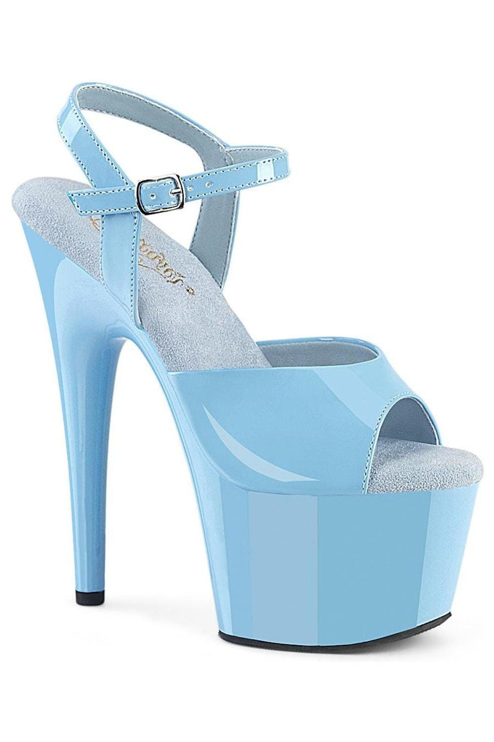 Pleaser  ADORE-709 Sandal in Blue Patent from SexyShoes.com