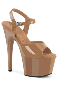 Pleaser  ADORE-709 Sandal in Brown Patent from SexyShoes.com
