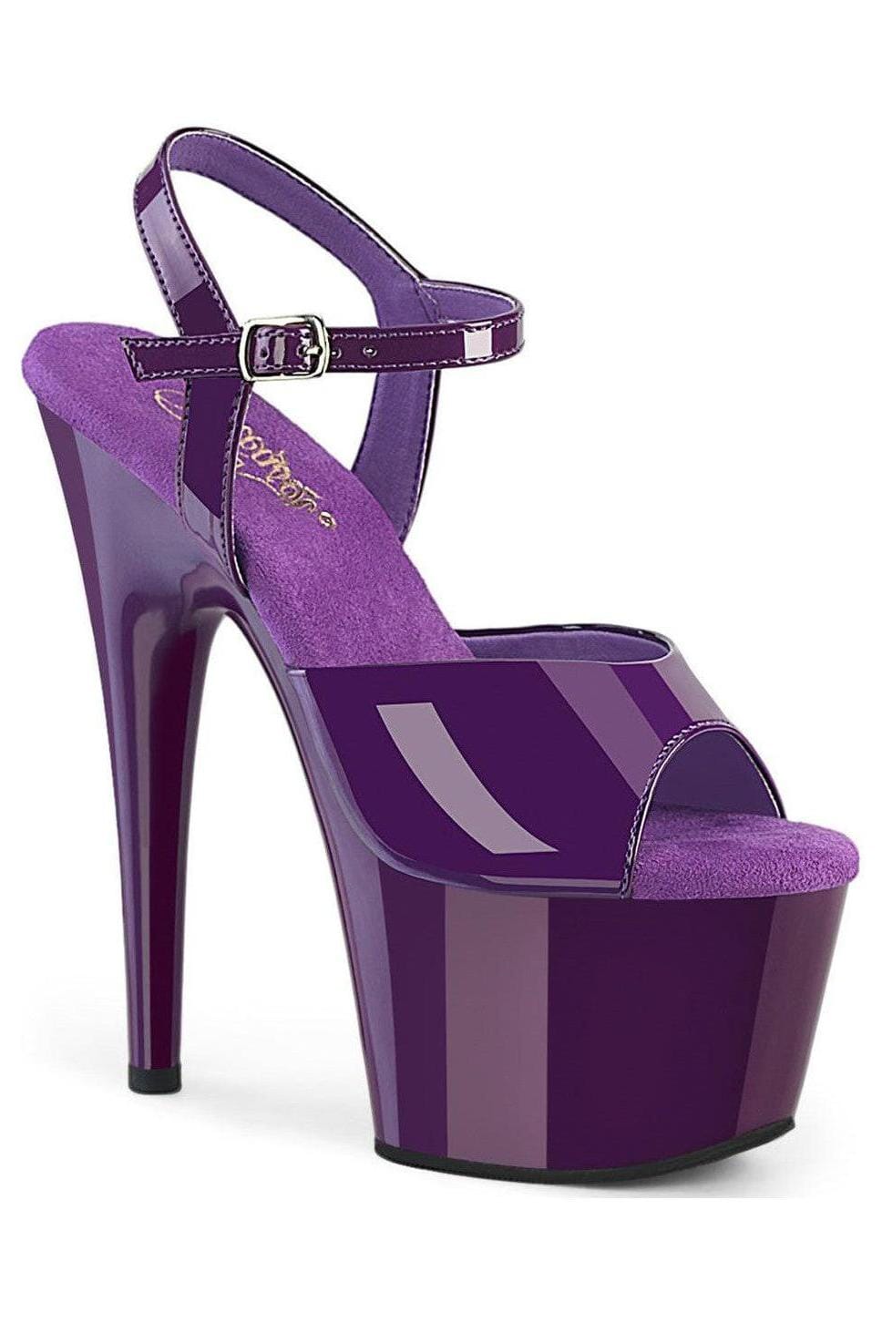 Pleaser  ADORE-709 Sandal in Purple Patent from SexyShoes.com