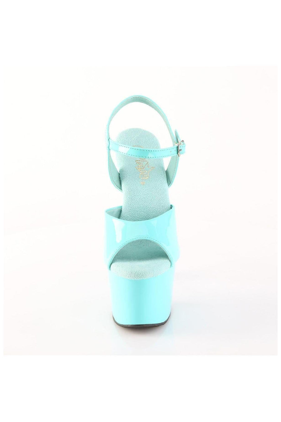 Pleaser  ADORE-709 Sandal in Turquoise Patent