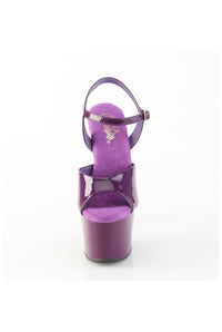 Pleaser  ADORE-709 Sandal in Purple Patent