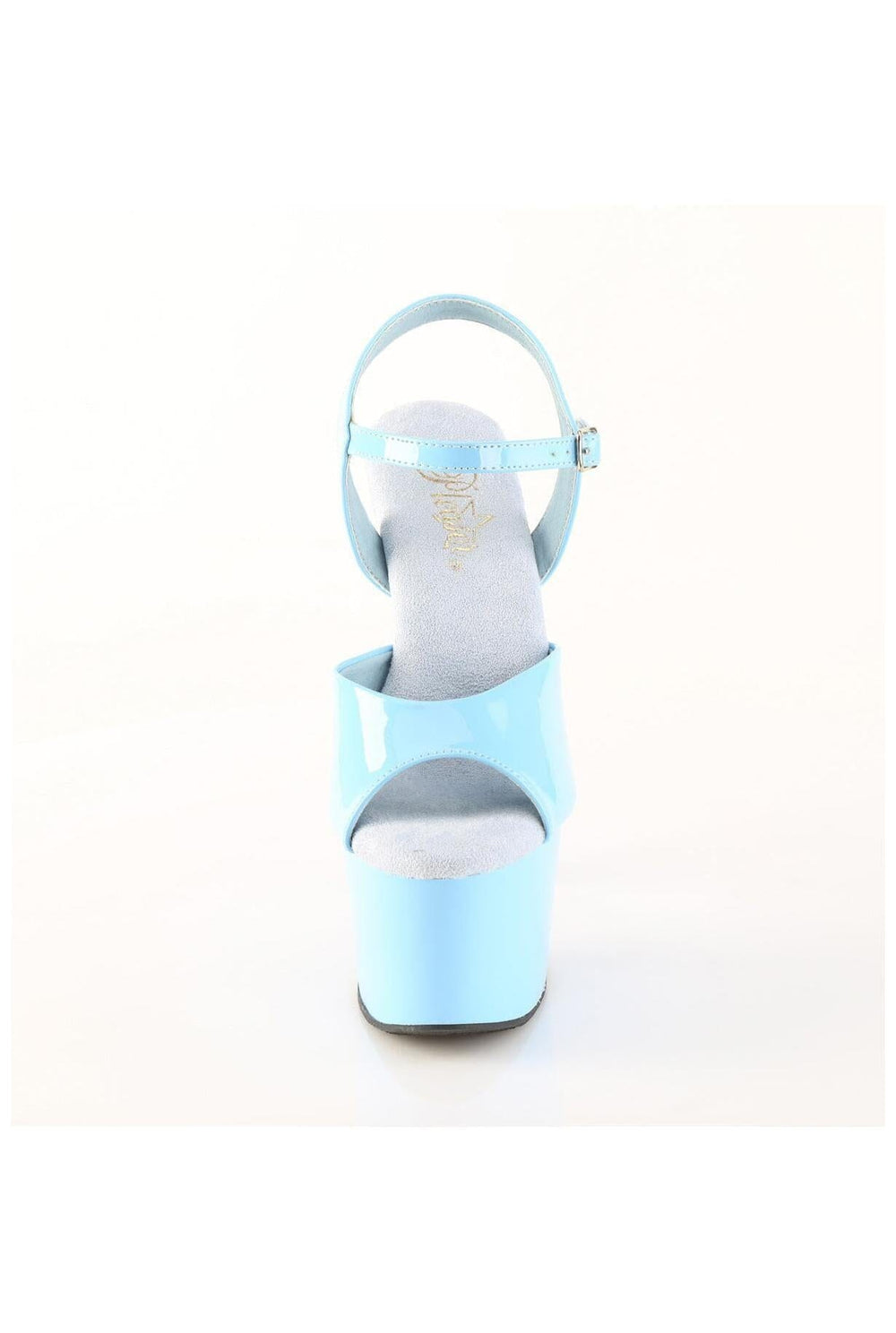 Pleaser  ADORE-709 Sandal in Blue Patent