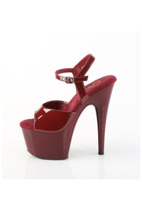 Pleaser  ADORE-709 Sandal in Burgundy Patent