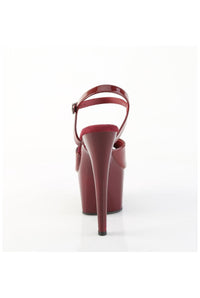 Pleaser  ADORE-709 Sandal in Burgundy Patent