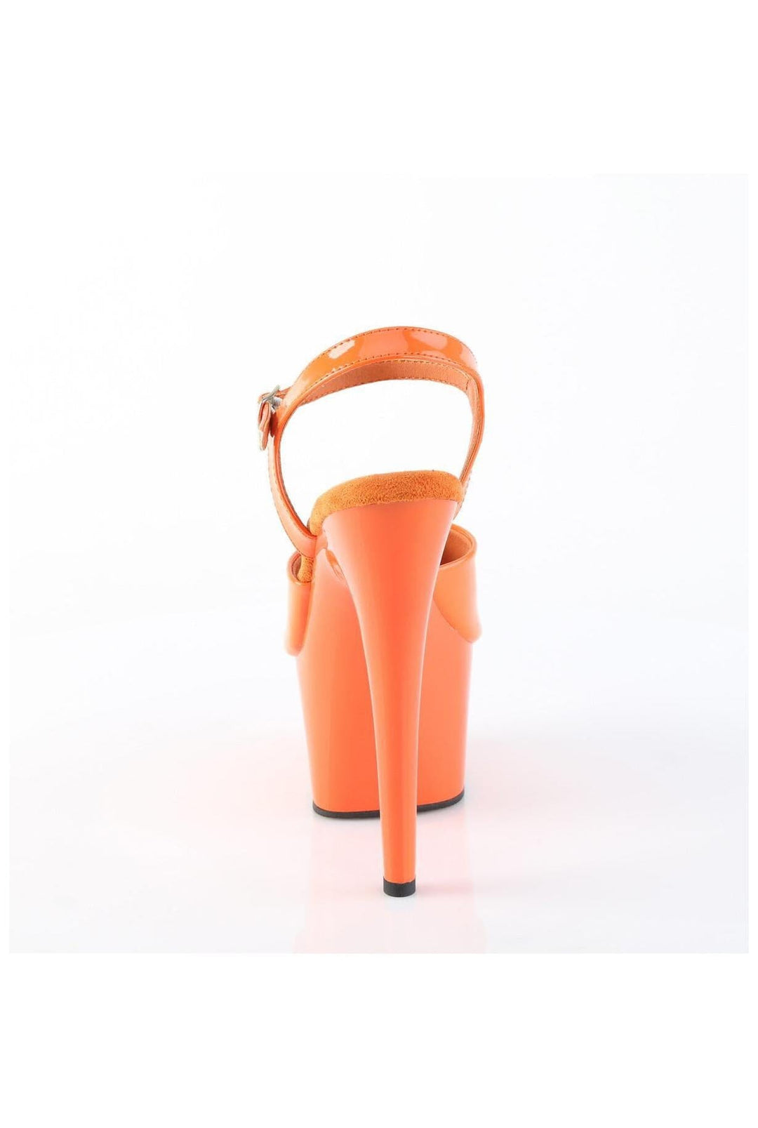 Pleaser  ADORE-709 Sandal in Orange Patent