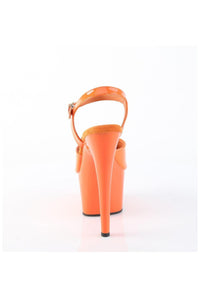 Pleaser  ADORE-709 Sandal in Orange Patent