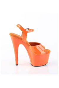 Pleaser  ADORE-709 Sandal in Orange Patent
