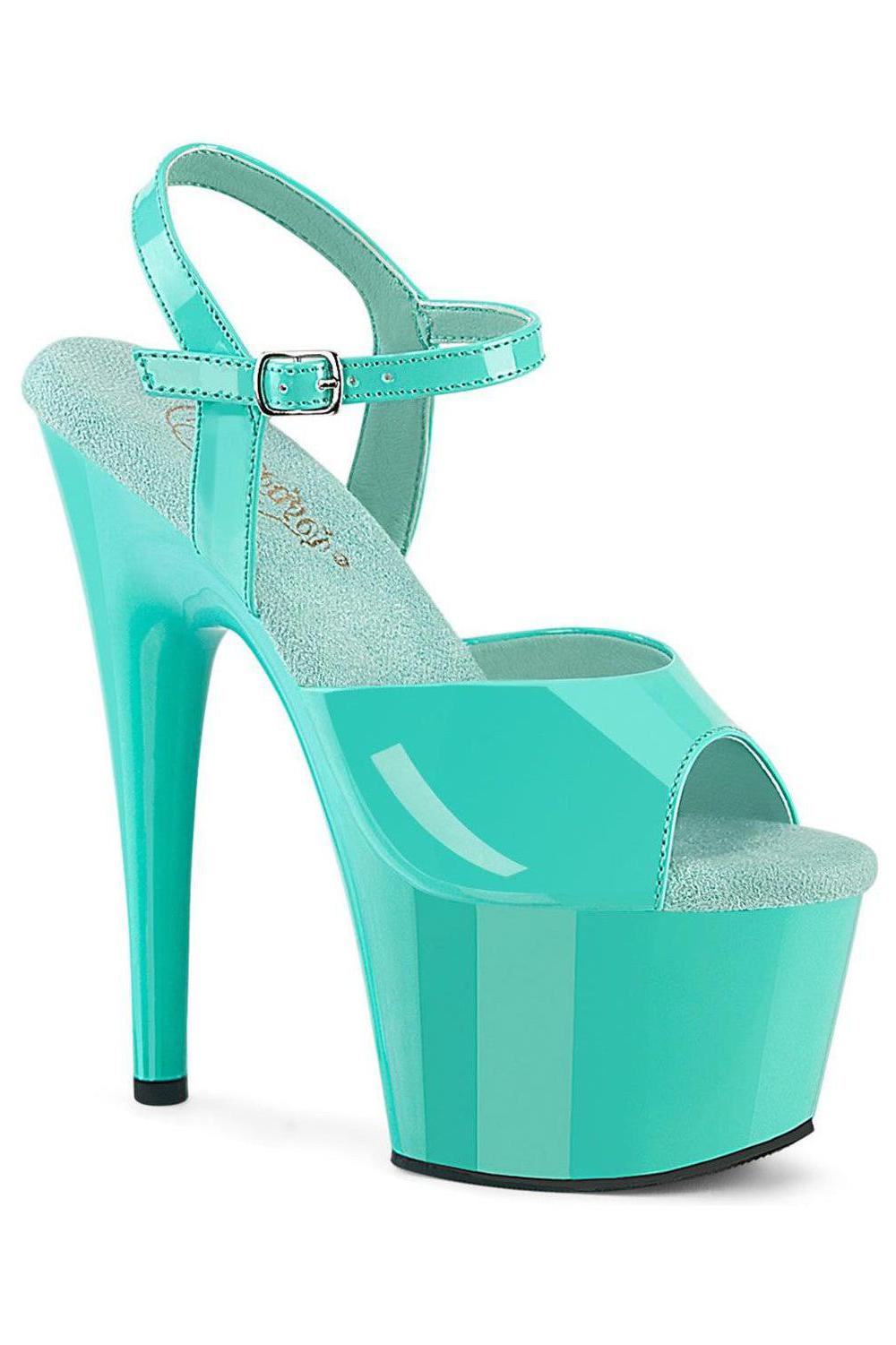 Pleaser Turquoise Sandals Platform Stripper Shoes | Buy at Sexyshoes.com
