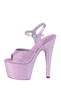 Pleaser  ADORE-709GP Sandal in Purple Patent