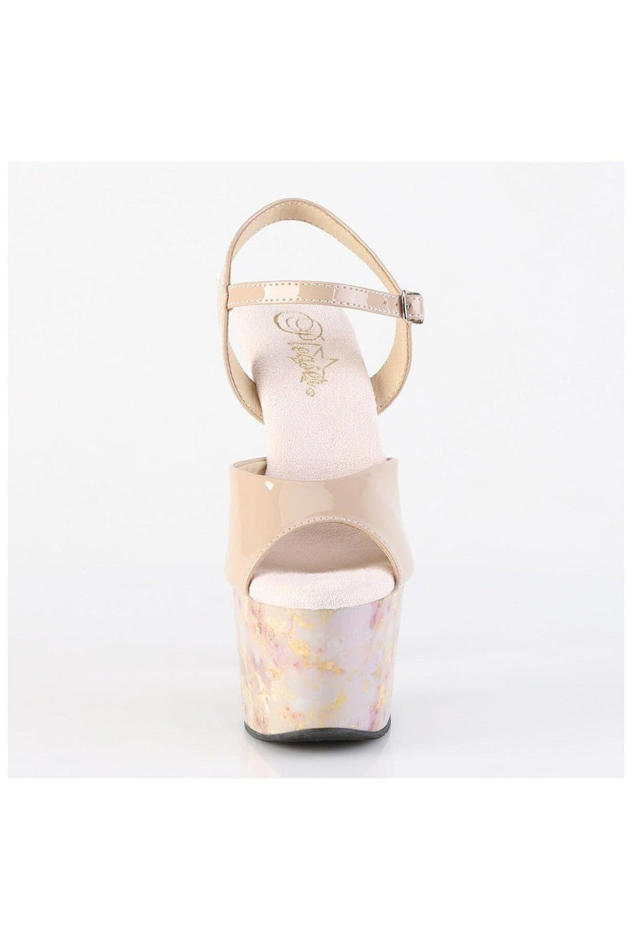 Pleaser  ADORE-709MB Sandal in Blush Patent