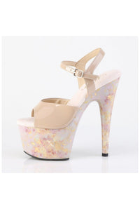 Pleaser  ADORE-709MB Sandal in Blush Patent