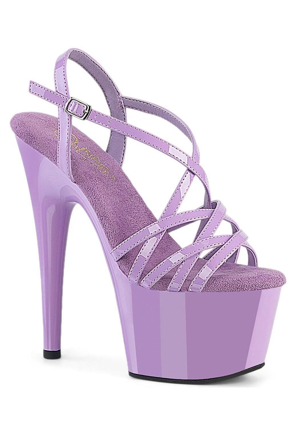 Pleaser  ADORE-713 Sandal in Purple Patent from SexyShoes.com
