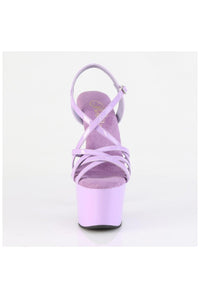 Pleaser  ADORE-713 Sandal in Purple Patent