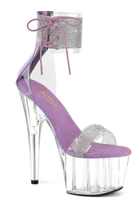 Pleaser  ADORE-727RS Sandal in Purple Vinyl from SexyShoes.com