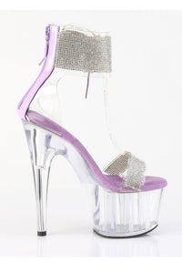 Pleaser  ADORE-727RS Sandal in Purple Vinyl