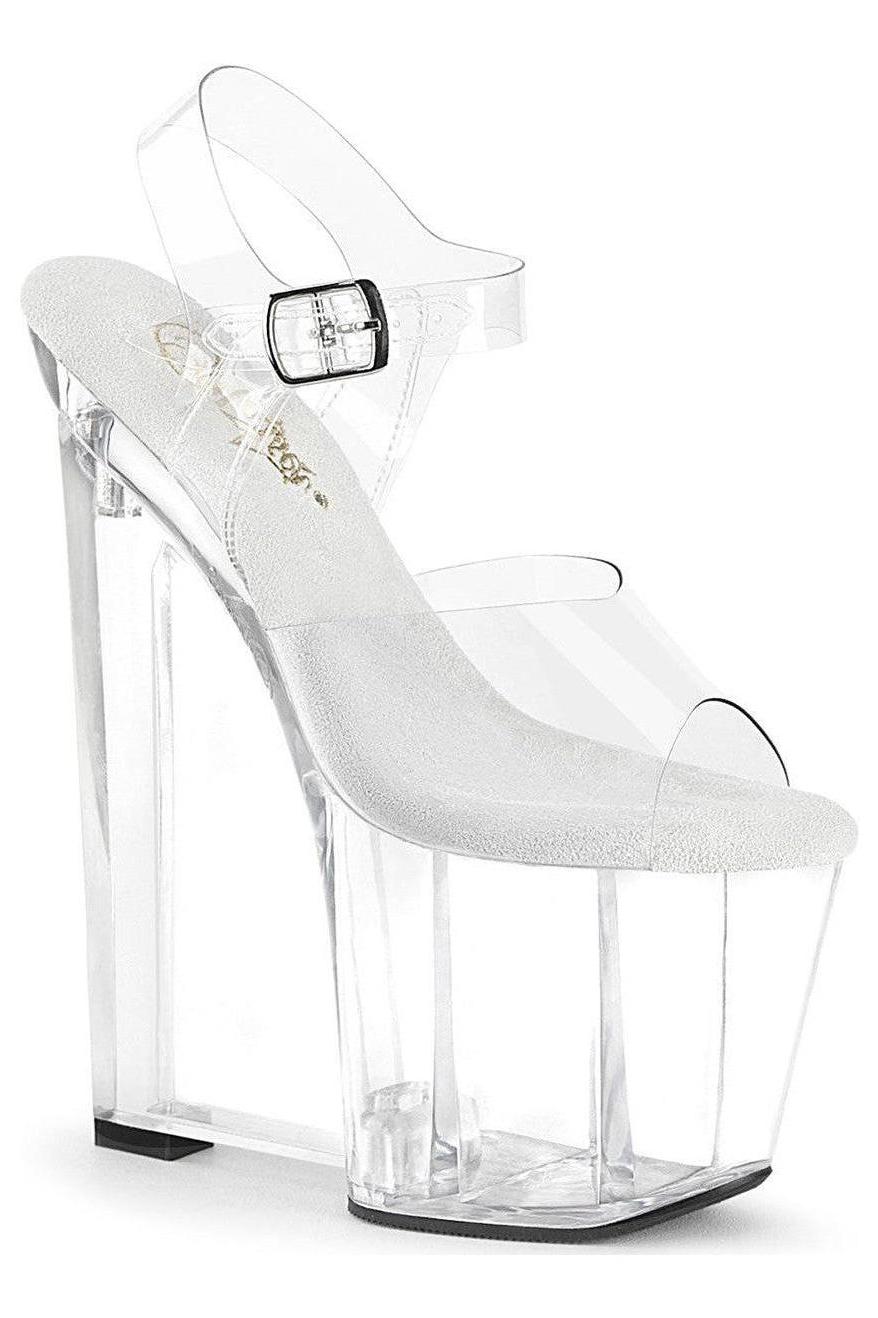 Pleaser Clear Sandals Platform Stripper Shoes | Buy at Sexyshoes.com