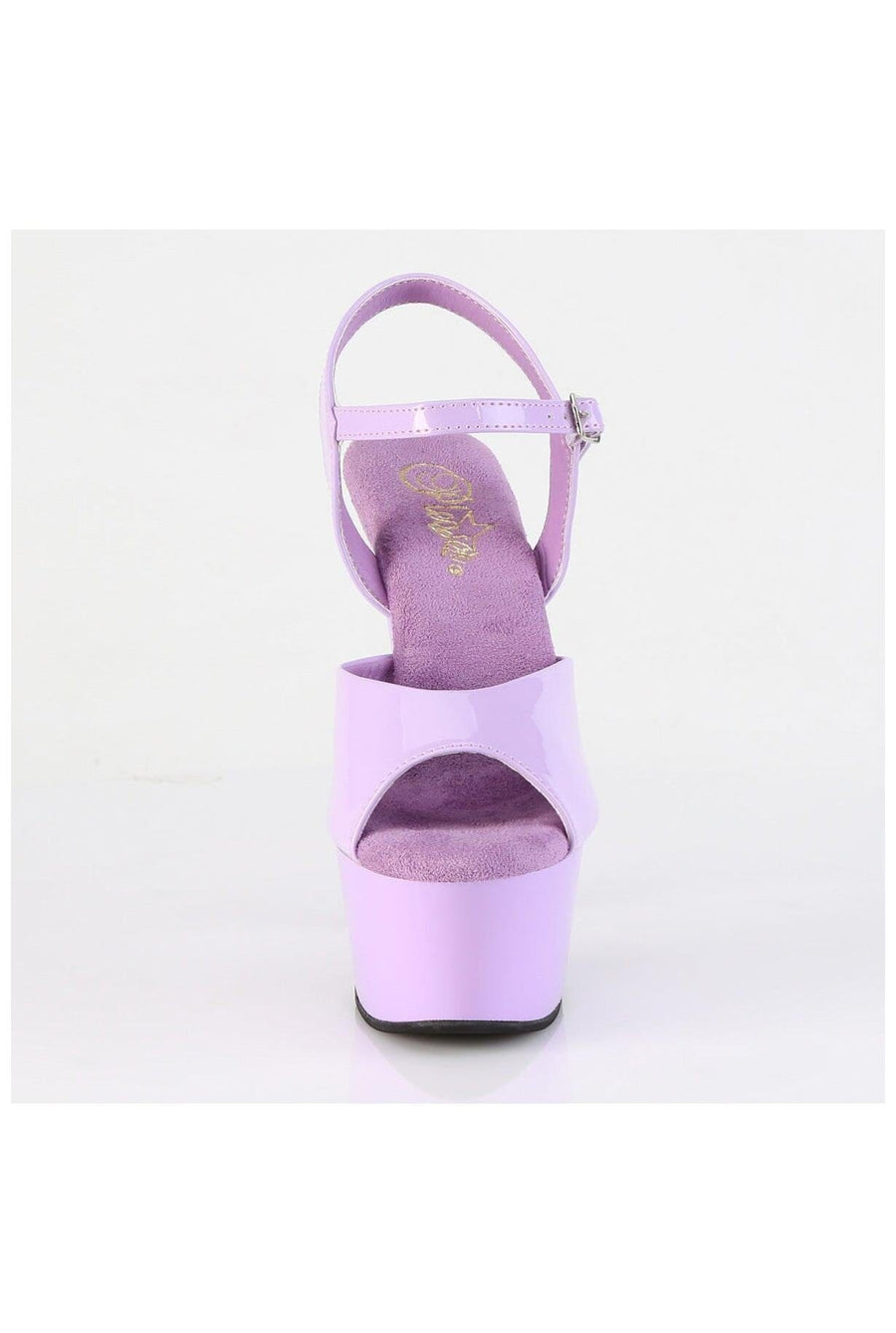 Pleaser  ASPIRE-609 Sandal in Purple Patent