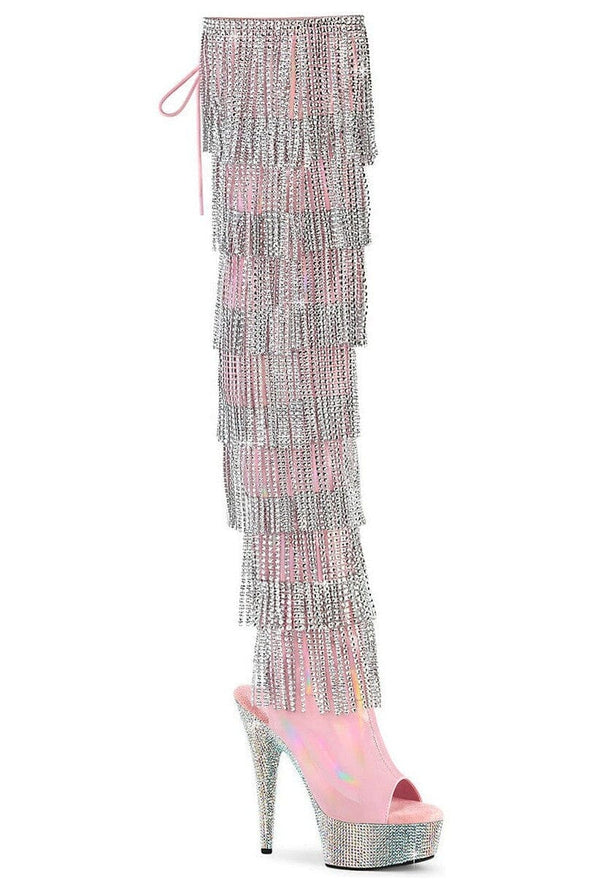 Pleaser BEJEWELED-3017HG-RSF Thigh Boot