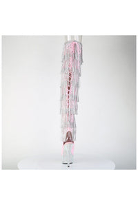 Pleaser  BEJEWELED-3017HG-RSF Thigh Boot in Pink Patent