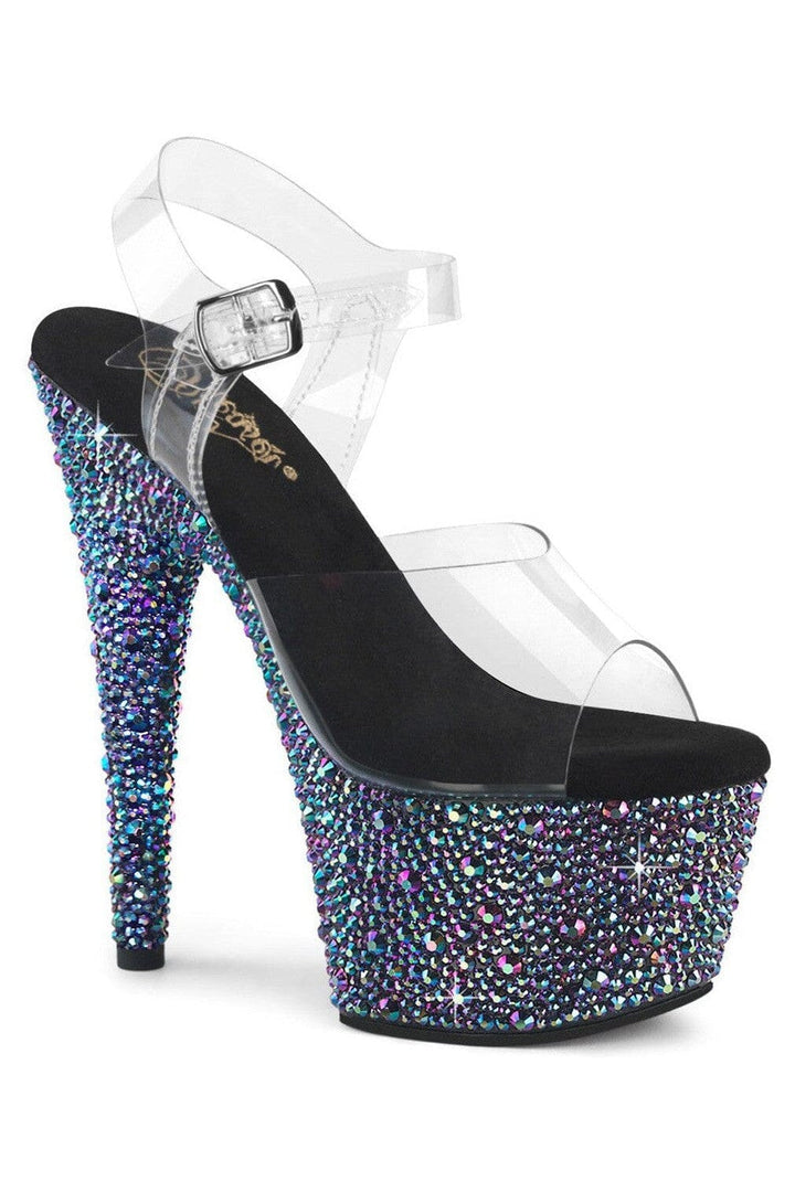 Pleaser Clear Sandals Platform Stripper Shoes | Buy at Sexyshoes.com