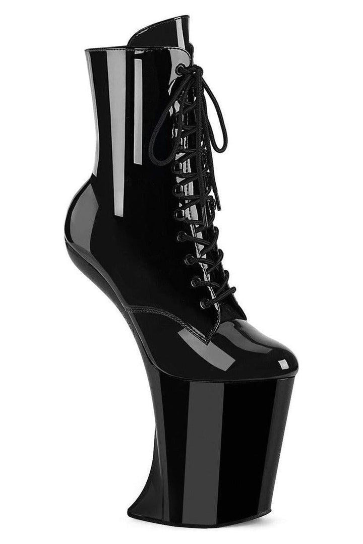 Pleaser Black Ankle Boots Platform Stripper Shoes | Buy at Sexyshoes.com