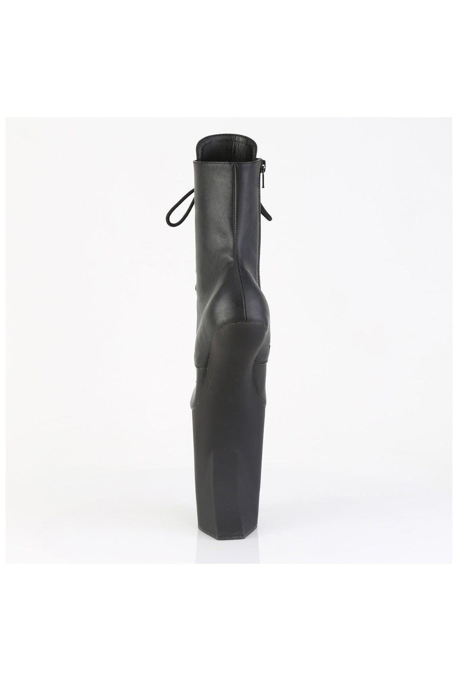 Pleaser  BEWITCHED-1020 Ankle Boot in Black Faux Leather