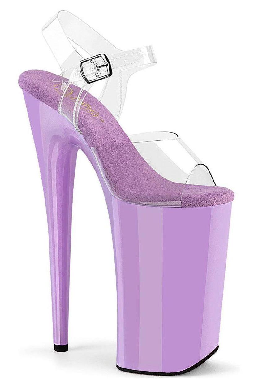 Pleaser  BEYOND-008 Sandal in Clear Vinyl from SexyShoes.com