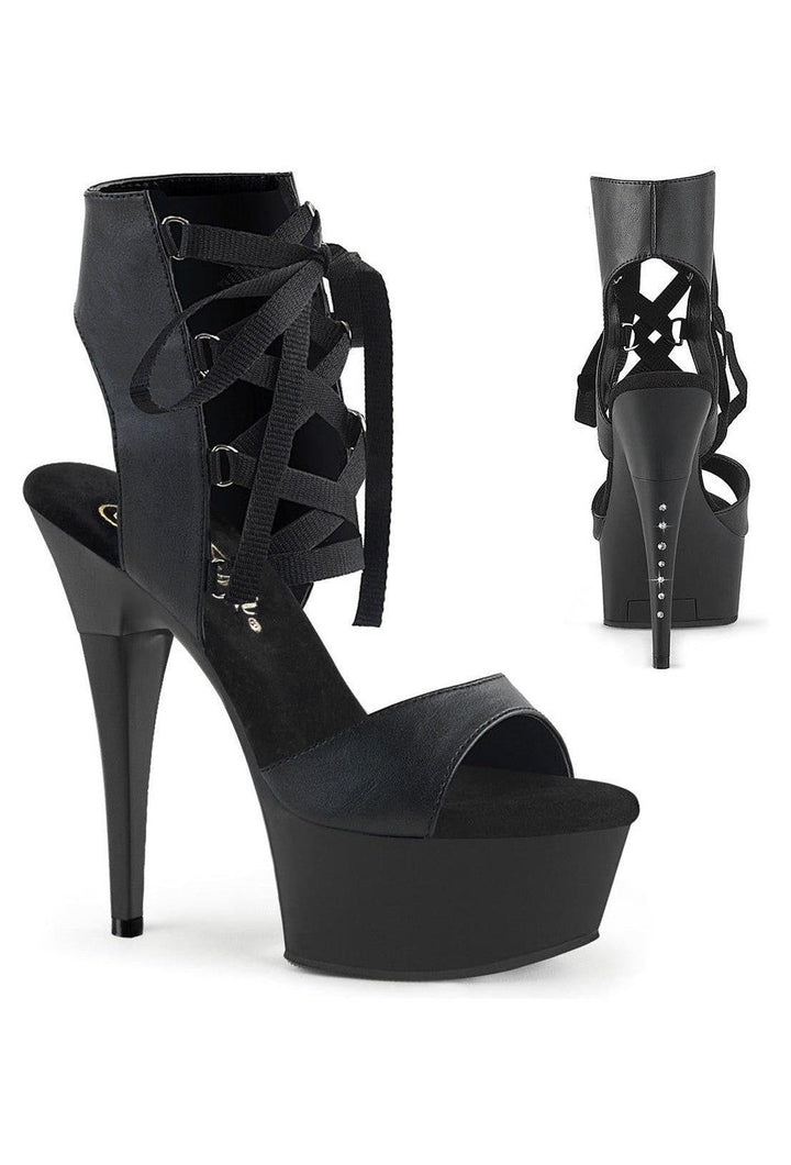 Pleaser Black Sandals Platform Stripper Shoes | Buy at Sexyshoes.com