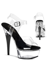 Pleaser  CAPTIVA-608 Sandal in Clear Vinyl from SexyShoes.com