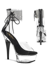 Pleaser  CAPTIVA-624RS Sandal in Clear Vinyl from SexyShoes.com