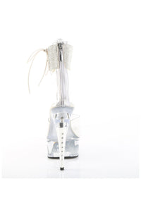 Pleaser  CAPTIVA-624RS Sandal in Clear Vinyl