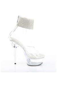 Pleaser  CAPTIVA-624RS Sandal in Clear Vinyl