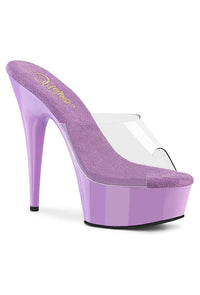 Pleaser  DELIGHT-601 Slide in Clear Vinyl from SexyShoes.com