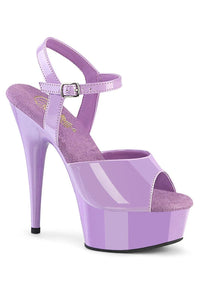 Pleaser  DELIGHT-609 Sandal in Purple Patent from SexyShoes.com