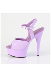 Pleaser  DELIGHT-609 Sandal in Purple Patent
