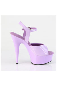 Pleaser  DELIGHT-609 Sandal in Purple Patent